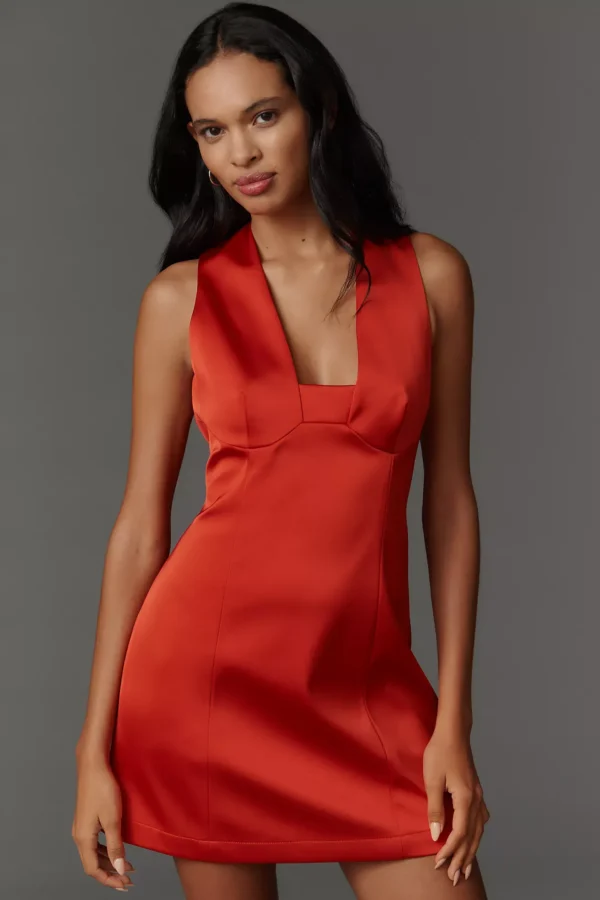 zeynclothing Square-Neck Sleeveless Shift Mini Dress - Image 2