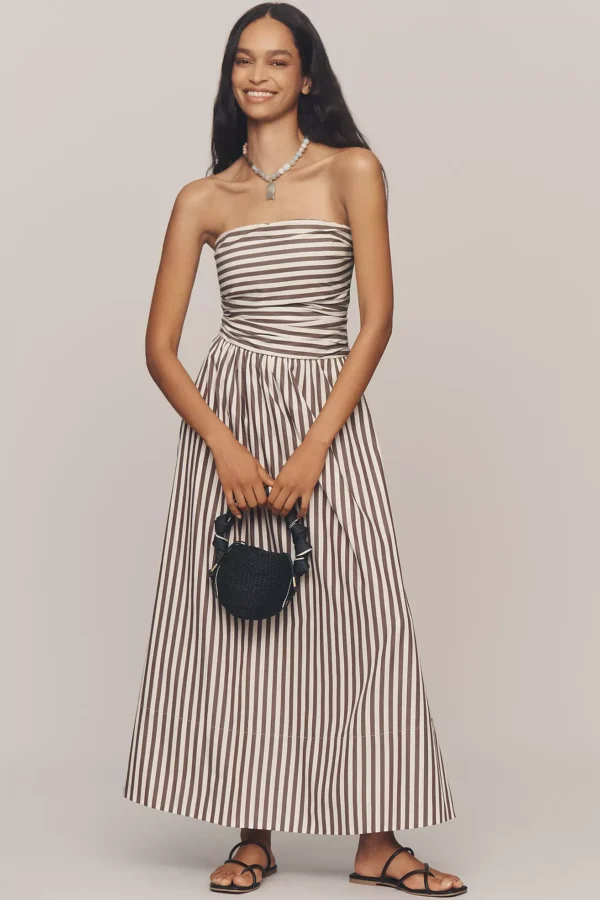 zeynclothing Strapless Vera A-Line Maxi Dress